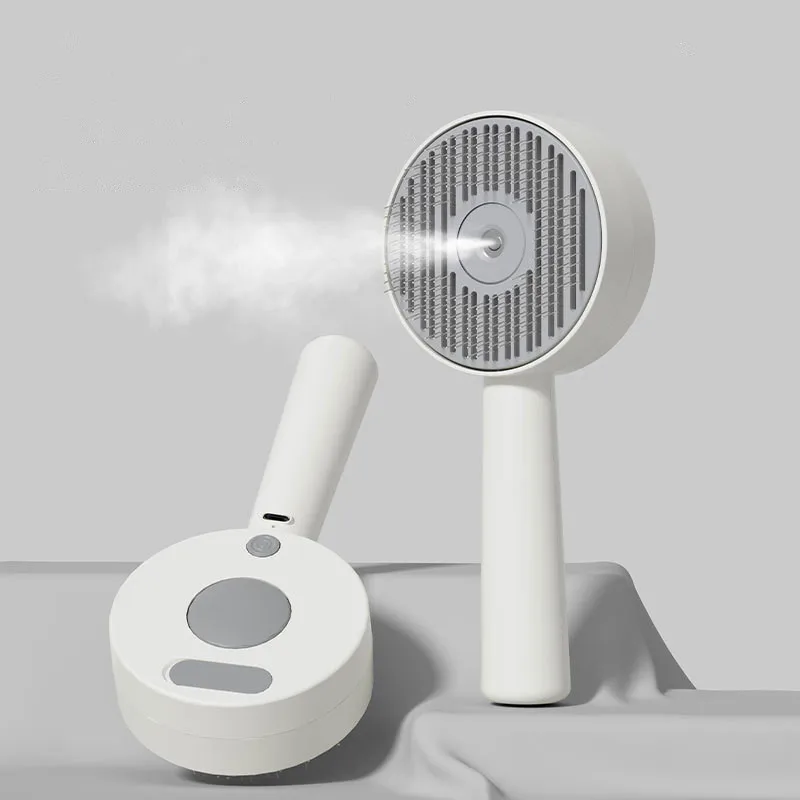 

Pet steam brush cat and dog beauty spray comb pet supplies self-cleaning hair removal brush pet cat steam brush