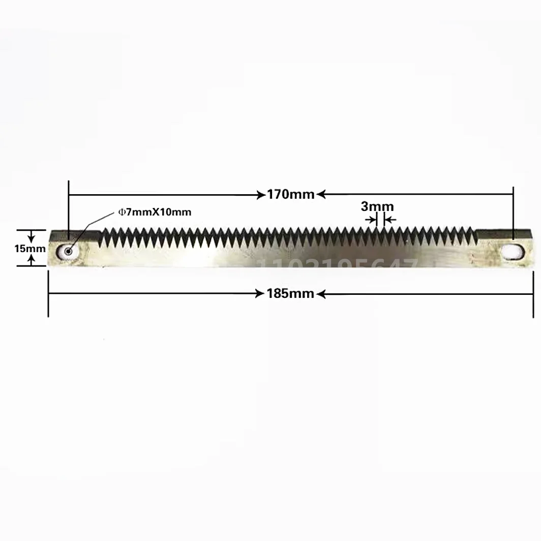 10 Pcs Vertical Packing Machine Cutting Blade Fine Tooth Blade 185x15x2mm Serrated Tools Knives Packing Machine Knife