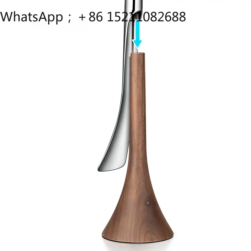 LLY light luxury super long shoehorn long handle household stainless steel shoe rake foyer entrance self-standing ornament