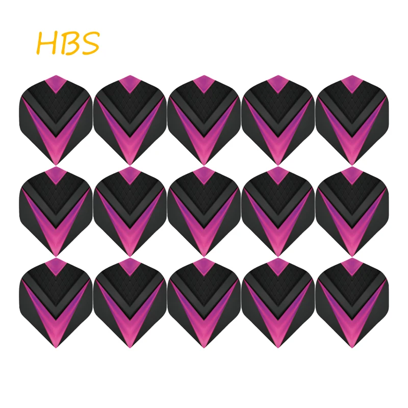 HBS 15Pcs/Set Standard Dart Flights Professional Darts Accessories PET Flight Durable Feather Replacement Tail Wing