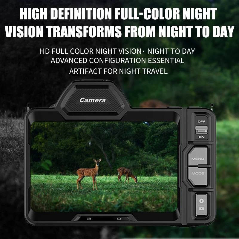 Night Vision Telescope HD Binoculars Full Color Infrared 10X Digital Light Zoom Hunting Full Darkness Outdoor Exploring Camping