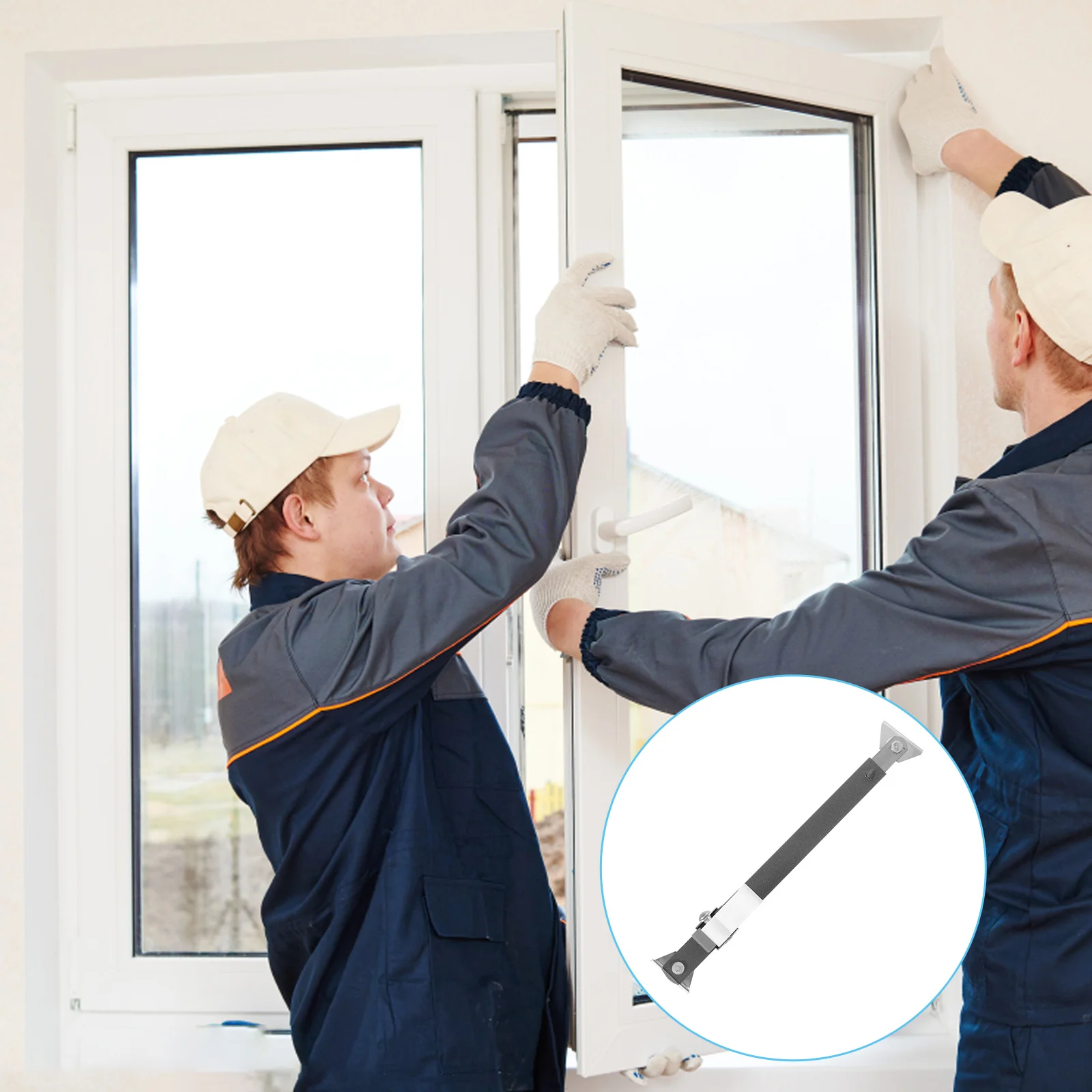 

Sliding Window Lock Bar Sturdy Material Easy Install Household Safety Anti Theft Windproof Design Sliding Door Lock