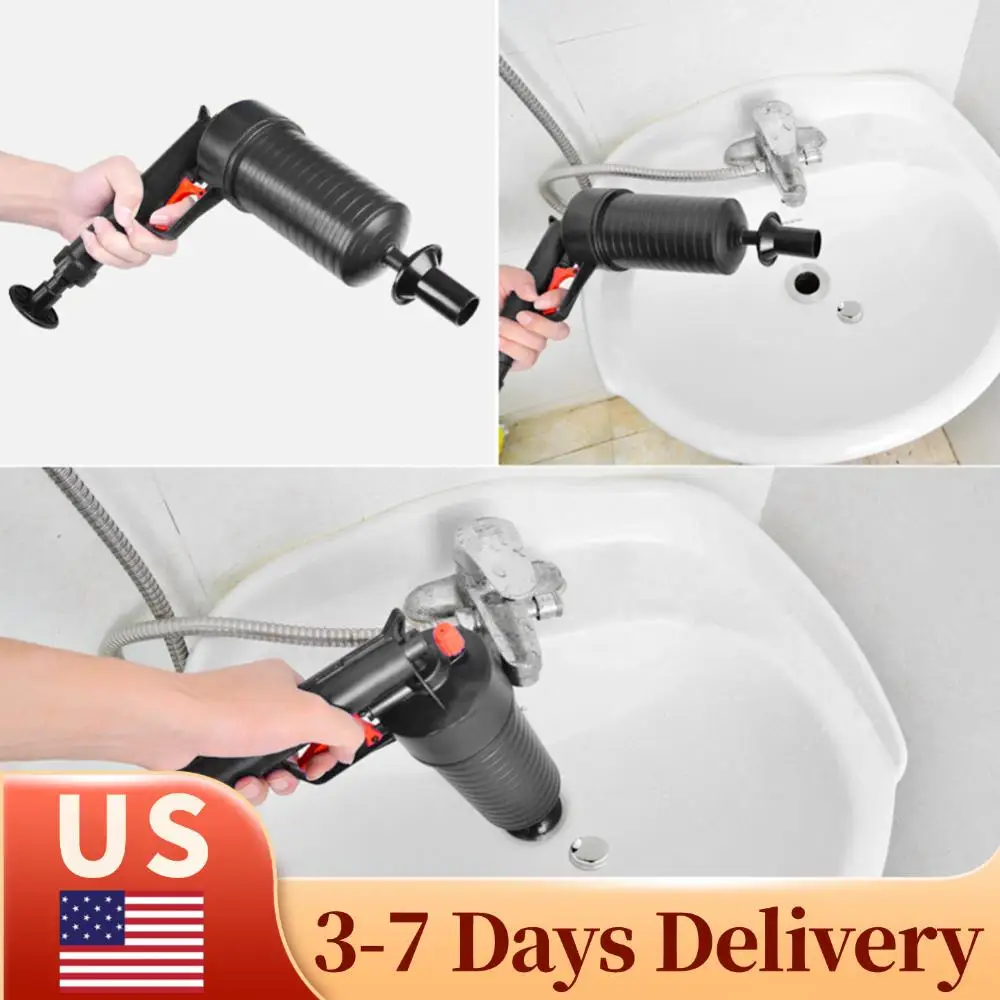 

Пневматический очиститель труб высокого давления, инструмент для удаления засоров в унитазах и раковинах, пневматический вантуз для устранения засоров в сливных трубах