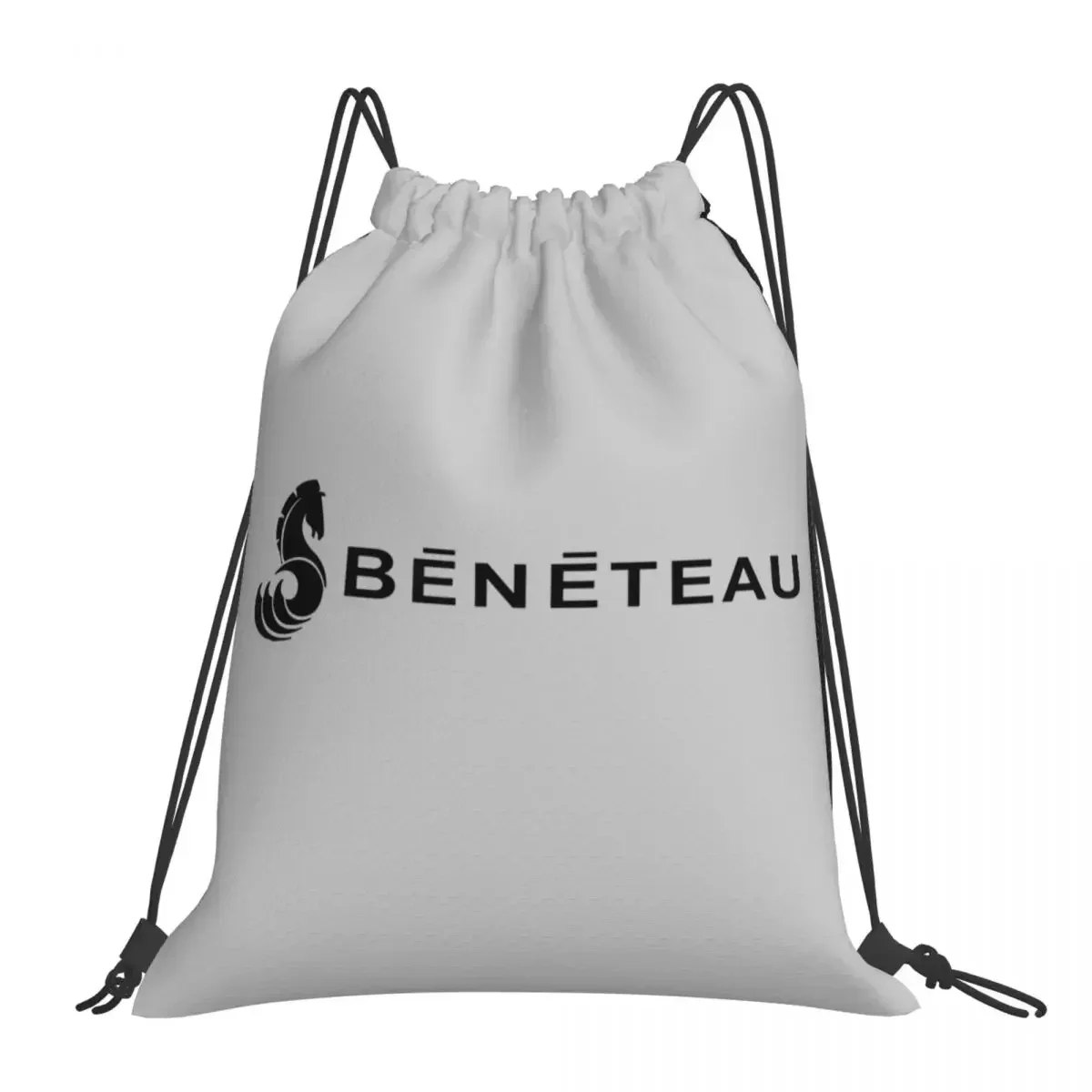 Beneteau Yachts Boats Logo Backpacks Portable Drawstring Bags Drawstring Bundle Pocket Sports Bag BookBag For Man Woman Students