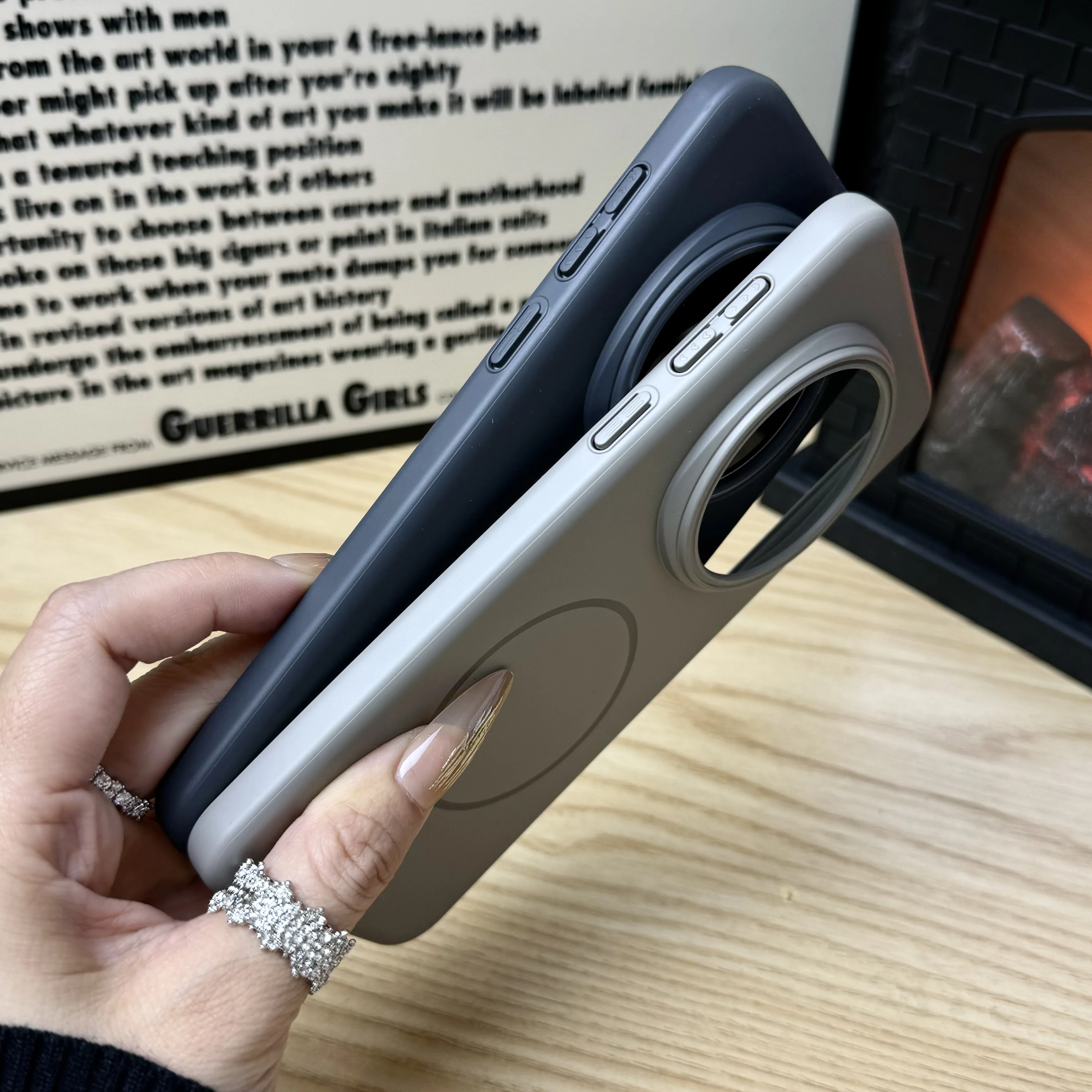 حافظة أصلية لهاتف Magsafe صلبة مغناطيسية ملونة لهاتف هواوي هونور 400 ماجيك 7 لايت شحن لاسلكي غطاء رفيع للغاية غير لامع #5