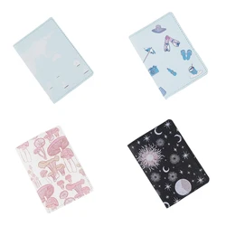 Universal Travel Document Organizer Colorful Printed Passport Holder Cover Women Men PU Credit Card Holder Ticket Storage Pocket