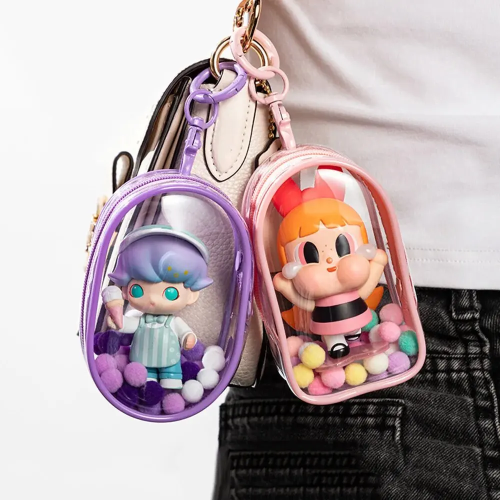 Thicken Transparent PVC Mystery Box Organizer Box Keychain Bag Protect Mystery Toy Storage Case For Jasmine Bubble Matt Doll Toy