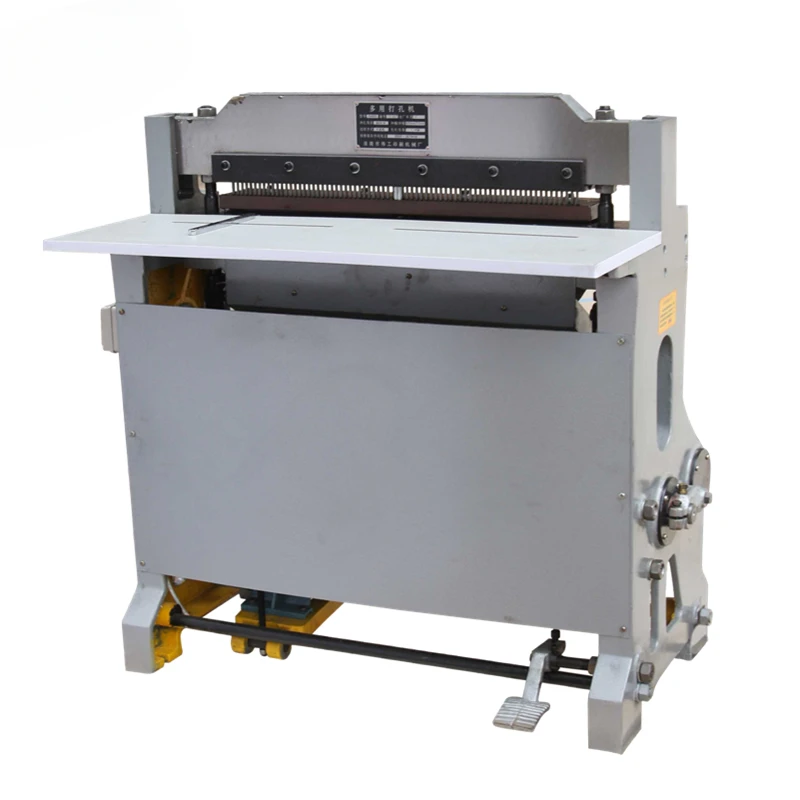 Heavy Duty Industrial Best Quality Multi Function Electric Paper Hole Punching Machine With Punching Die