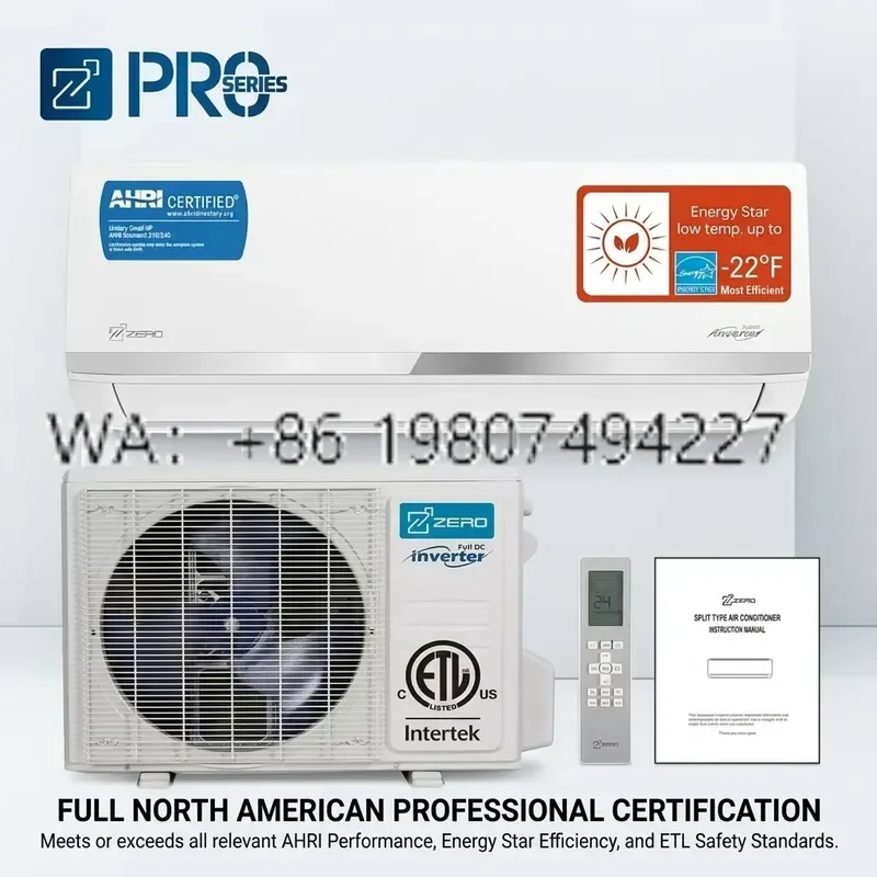 for Inverter Heat Pump with Humidity Control R454B Air Conditioner Ultra Quiet Comfort High-end Mini Split HVAC System