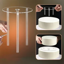 Multi-layer Cake Stand Suspended Gasket Cake Tier Support Cake Dowel Rods Set Cake Stands Support Straw Frame DIY Cake Decor