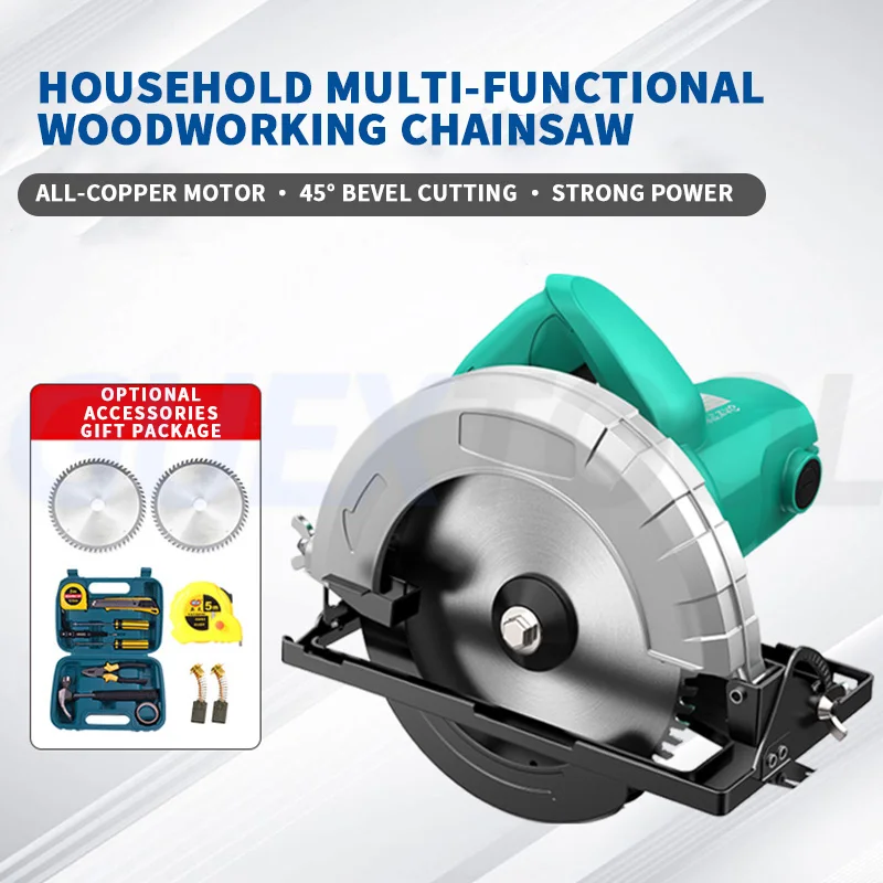 7 Inches Electric Circular Saw Woodworking Saw Handheld Cutting Machine Household Use Electric Circular Saw Inverted Table Saw