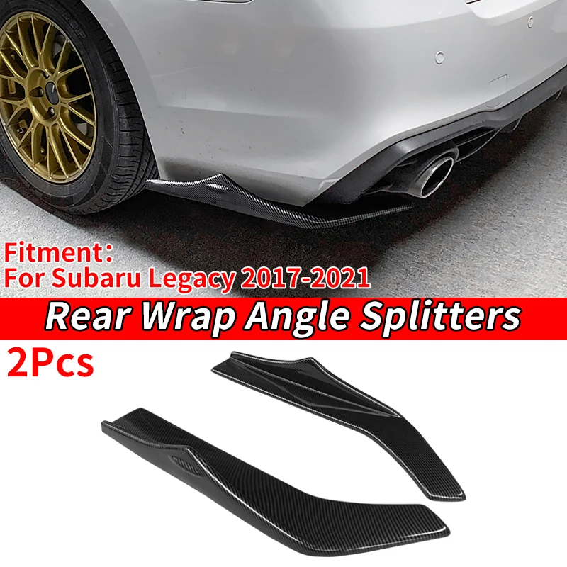 

Car Exterior Decoration Accessories Rear Wrap Angle Splitters Trunk Lip Spoiler Anti-crash Diffuser For Subaru Legacy 2017-2021