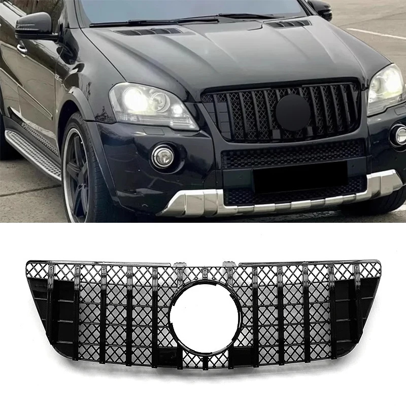 Front Grille Grill For Mercedes Benz ML Class W164 ML350 ML450 ML500 ML550 2009 2010 2011 2012 Tuning ABS Grills