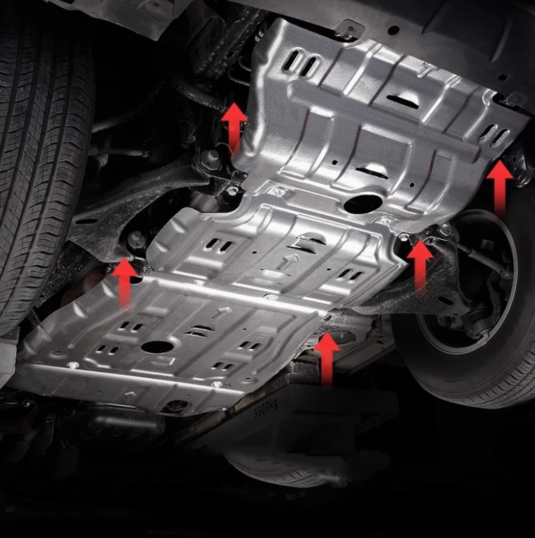 Pelindung Bawah Mobil Off-Road Great Wall Power Cannon/Wingle 5/6/7 Tahun 2021, Pelindung Bawah Mesin/Tangki/Radiator Baja, Pelat Pelindung Aluminium 3D