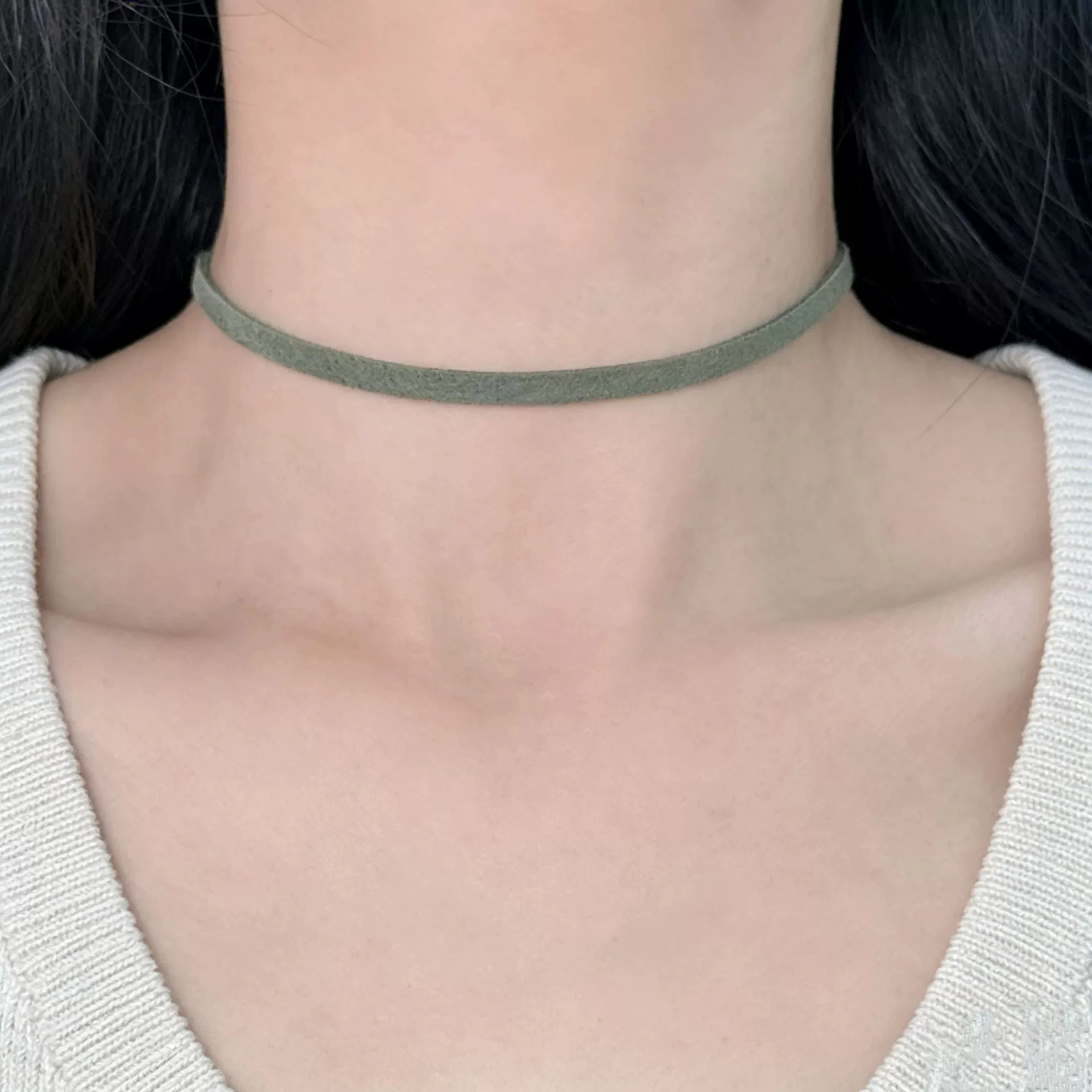 Einfache Leder Halsband Halskette Für Mädchen Frauen Party Halsketten Mode-Trend Schmuck Auf Den Hals Zubehör Geschenk Großhandel – Detail 3