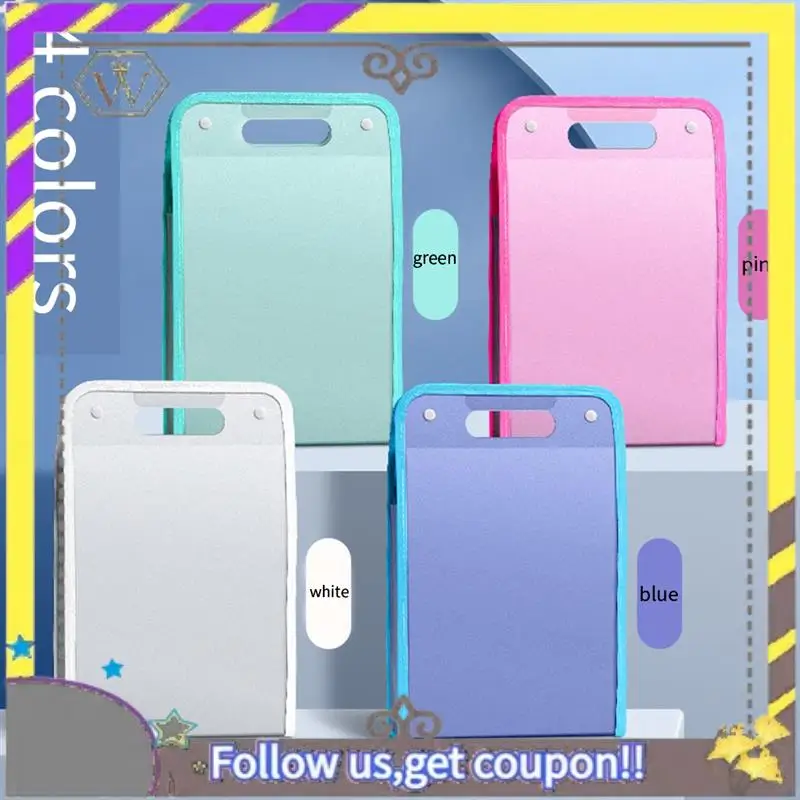 

New 4Pcs A4 File Folders, Vertical A4 File Organizer With Handle With Portable 13 Pockets For Student, Business Easy To Use