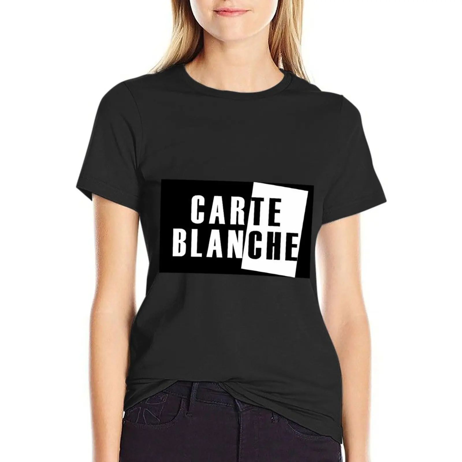 Carte Blanche Stickers and T-Shirt customs hippie clothes oversized workout shirts for Women