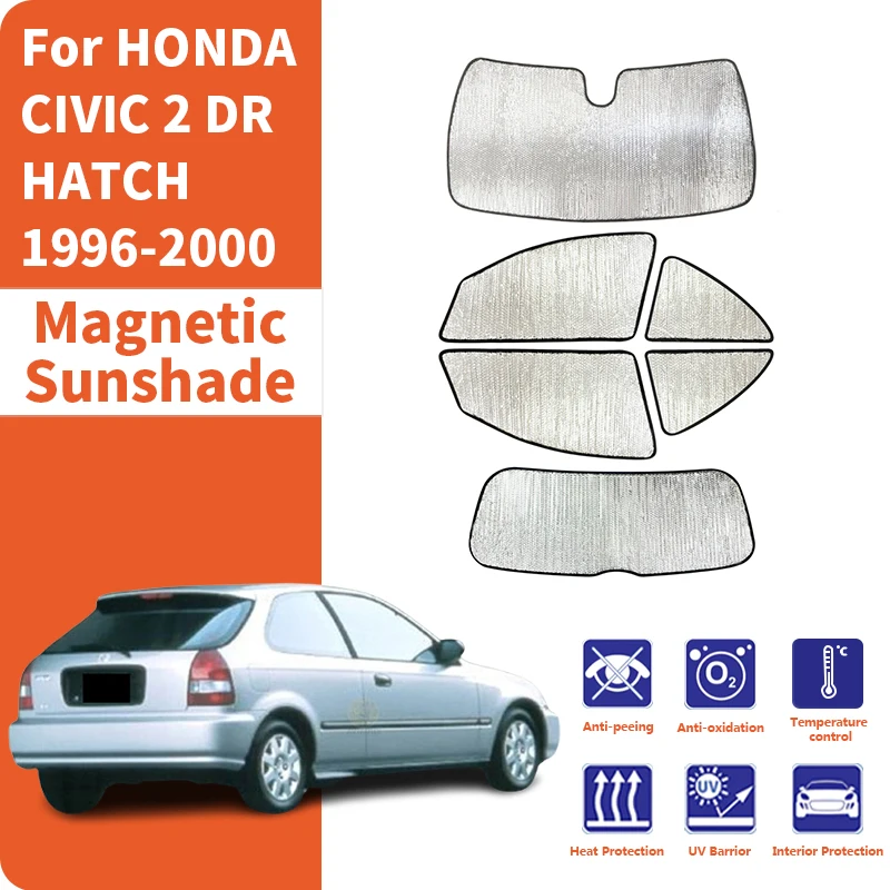 

Custom Car Window Sunshade Anti-UV Car Sun Window Visors Sunshade Covers Accessories For HONDA CIVIC 2 DR HATCH 1996-2000