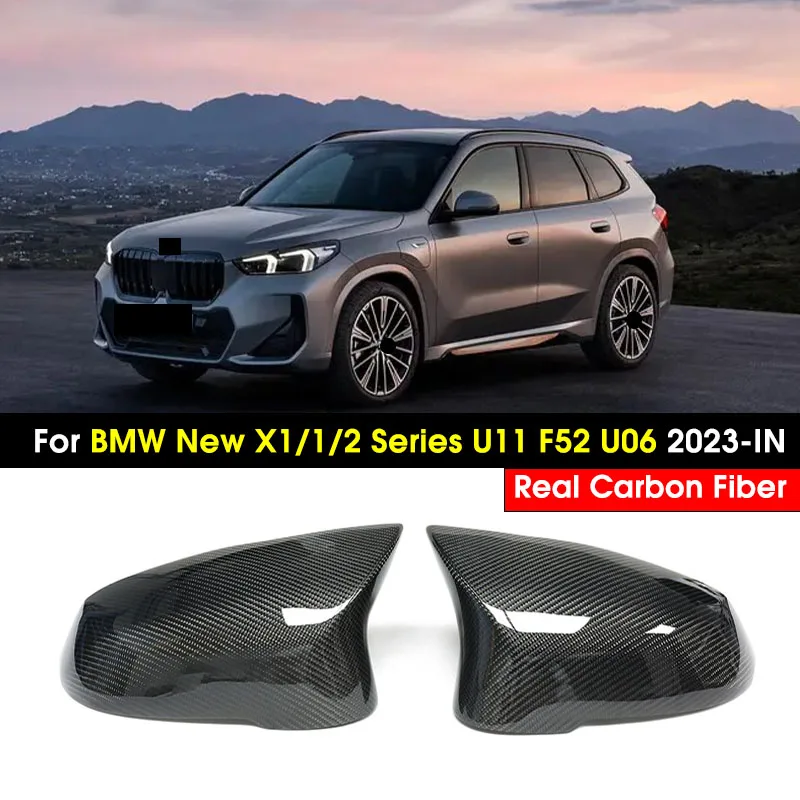 

Real Carbon Fiber Car Side Mirror Cover M-Look Replacement RearView Mirror Caps For BMW X1/x2/1/2 Series U11 U10 F52 U06 2023-IN