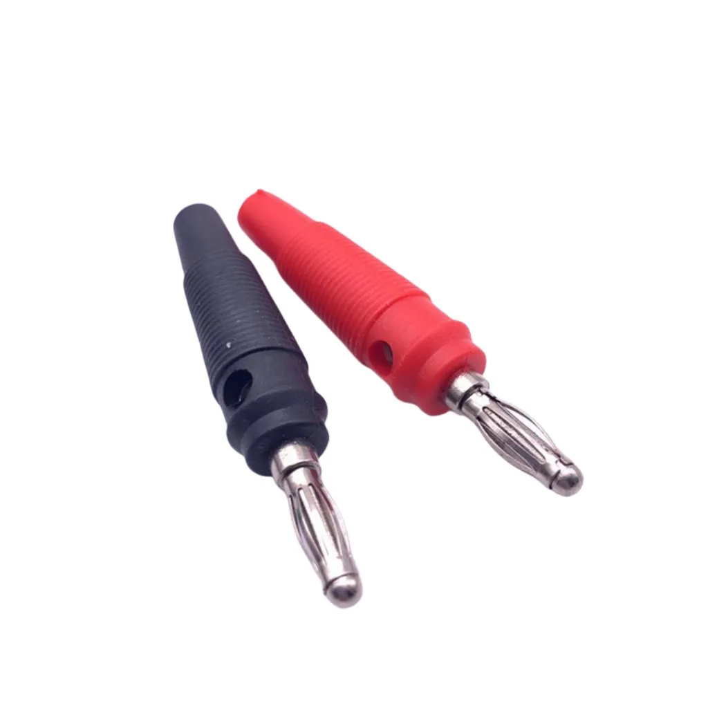 

4pcs New 4mm Plugs Plated Nickel zinc alloy Musical Speaker Cable Wire Pin Banana Plug Connectors