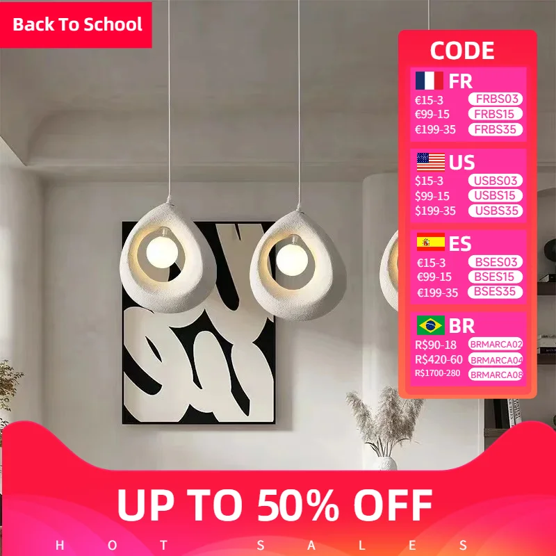

Nordic Dining Room Wabi Sabi Pendant Lights Led Hanging Chandeliers Minimalism Suspend Bedroom Home Decor Indoor Lamps Fixtures