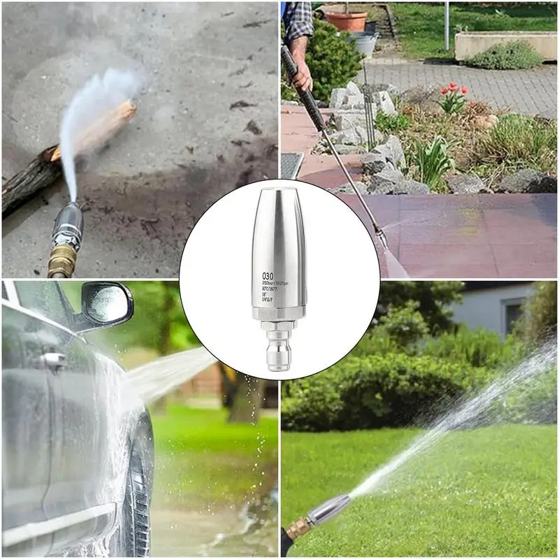 Turbo Düse Hochdruckreiniger Rotierende Waschmaschine Spray Tipps Schnell Anschluss Turbo Düse Für Garten Auto Beton Ziegel