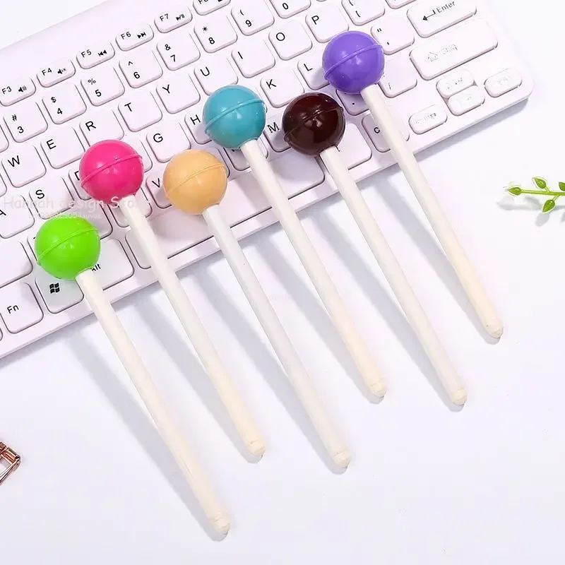 Cute Pops Gel Pen Kawaii Candy Colored Chocolate Lollipop Stationery Office School Supply Creative Sweet Pretty Lovely