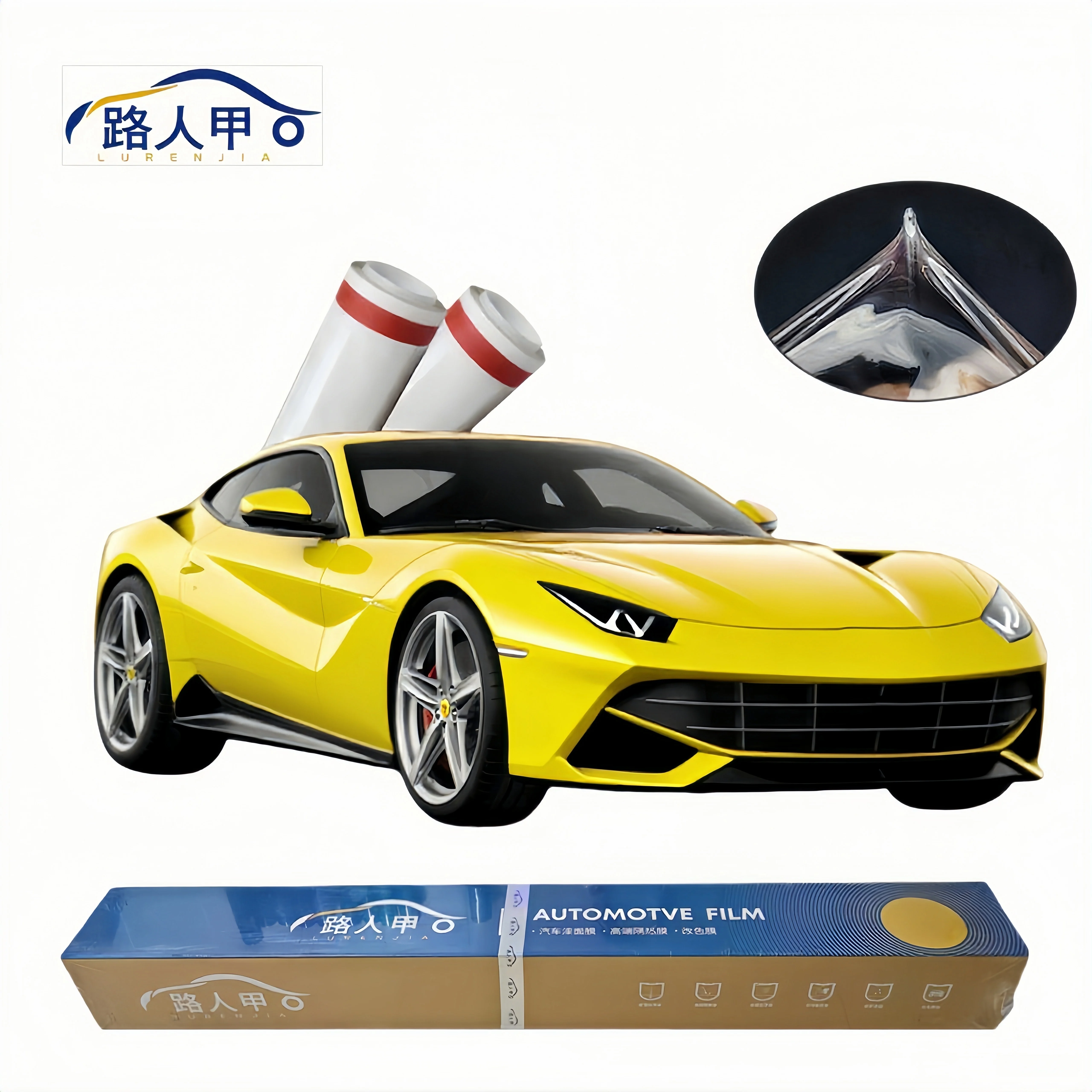 طبقة حماية طلاء السيارات 6.5 مل فيلم جسم السيارة الشفاف المضاد للحشف بولي يوريثان PPF ضمان 8 سنوات مصنع مسعور