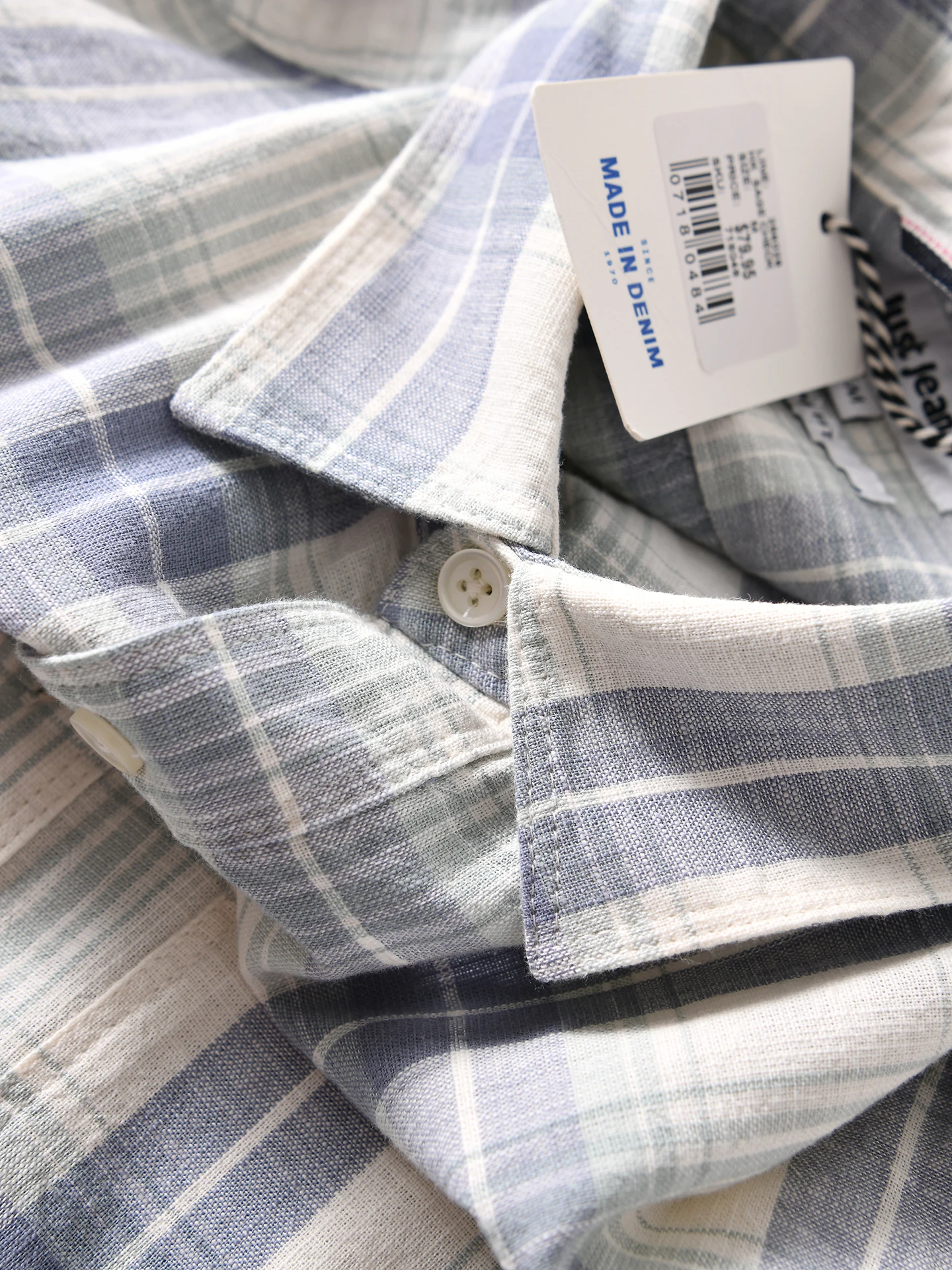 Men's Casual Cotton Plaid Shirt Spring Summer Breathable Loose Long Sleeve Comfortable Wear to Work Or Shopping Fashionable