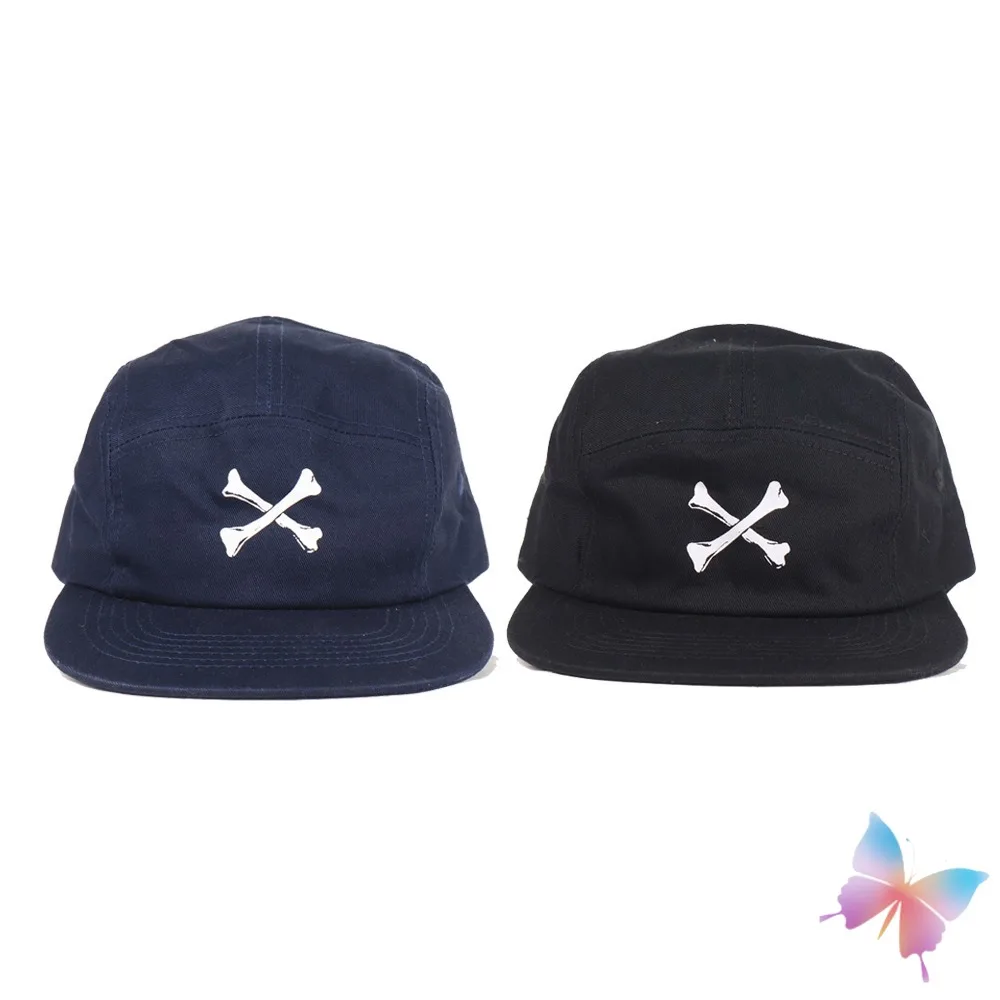 Men Women WTAPS Baseball Hat Bone Print Cityboy Outdoor Sunshade Hat Soft Top Workwear Casual Couple Caps