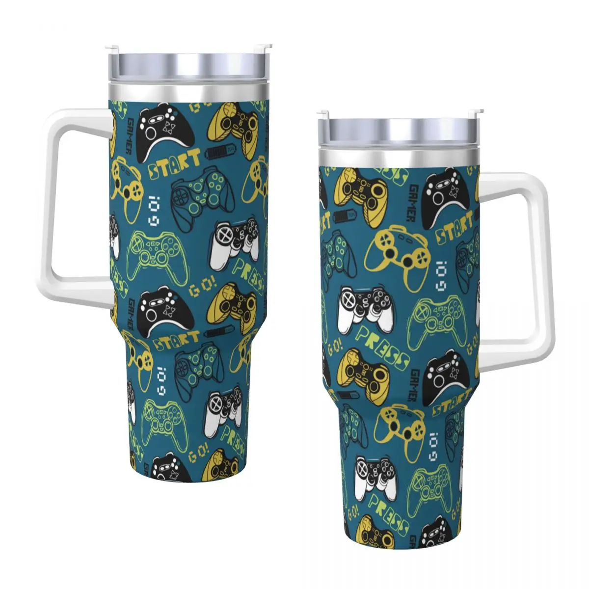 

Hot Colorful Game Gamepad Tumbler Cold and Hot Water Bottle Insulated Stainless Steel Thermal Mug Custom Travelist Mugs Cup