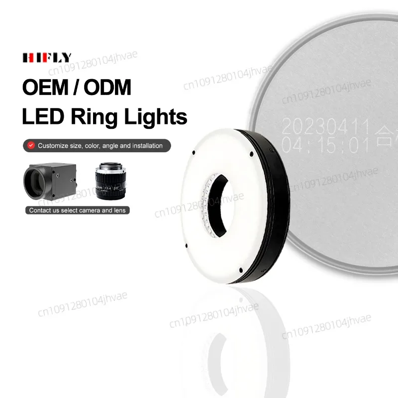 

90 Degree Machine Vision Highly Uniform Ring Light Illumination for Industrial Image Processing