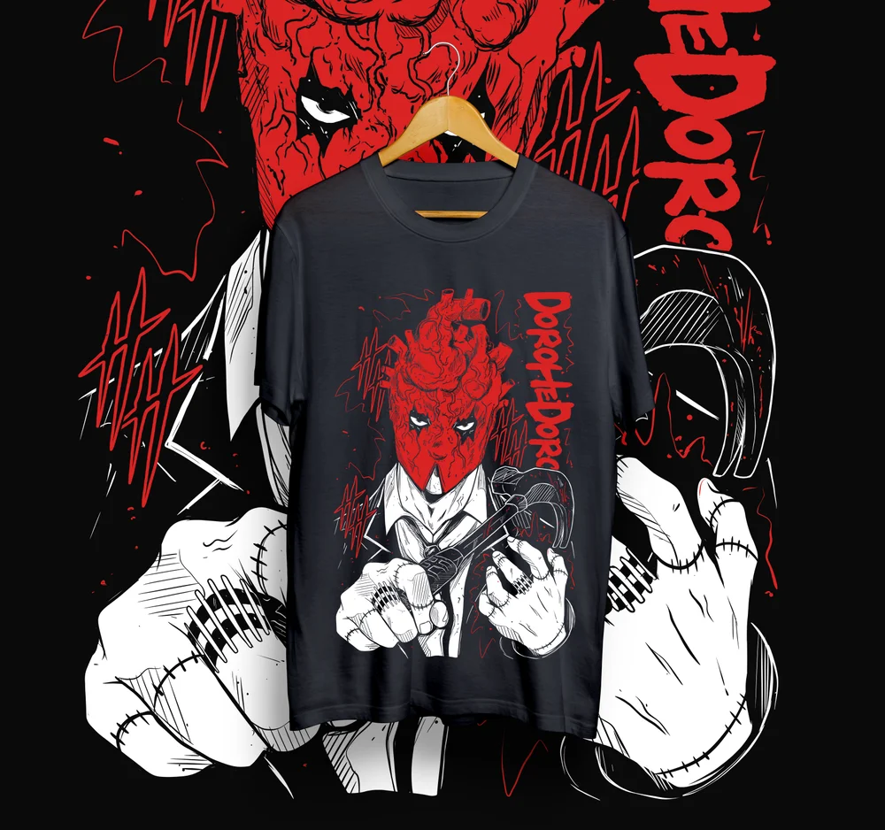 

Dorohedoro Shin T-Shirt Ebisu Noi Kaiman Nikaido Horror Gift Shirt All Size