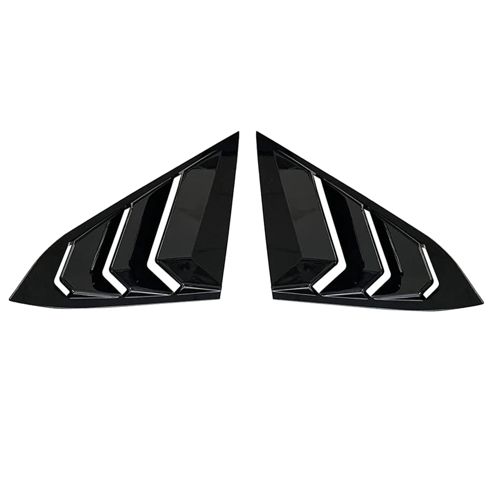 Corrida Estilo Car Rear Side Window Louvers Cover Blinds Scoop Air Vent Cover Trim para Honda Civic 10Th 2016-2021