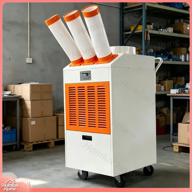25000 BTU Portable Air Conditioner for Commercial Industrial Use Warehouse Factory Tent Cooling Dehumidifier with Remote