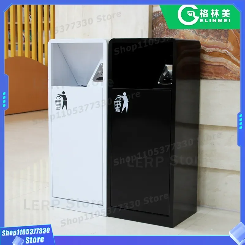 Customizable Stainless Steel Trash Can Indoor Outdoor Commercial Leather Bin for Park Scenic Area Community Sanitation Waste