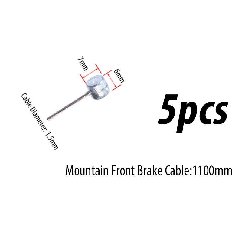 5 stks RISICO RC127 Rvs MTB Mountain Road Fiets Derailleur Shift Rem Binnenkabel Lijn Draad 2100mm 1550mm 1700mm