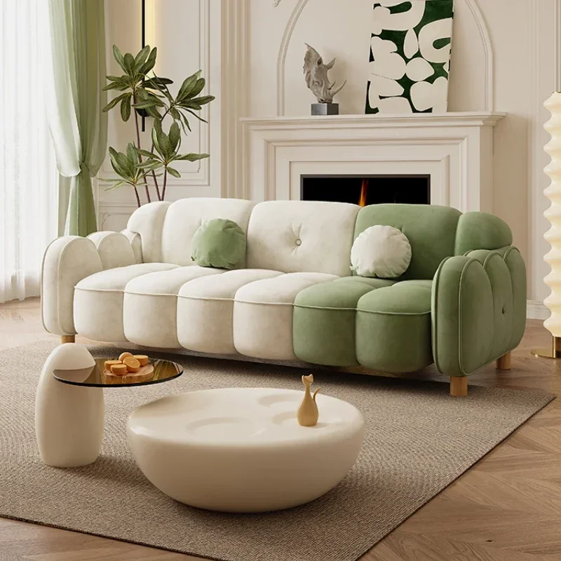 

Children Luxury Living Room Sofas Minimalist Office Cloud Nordic Sofas Outdoor Floor Lounge Relaxing Wood Divano Home Furniture