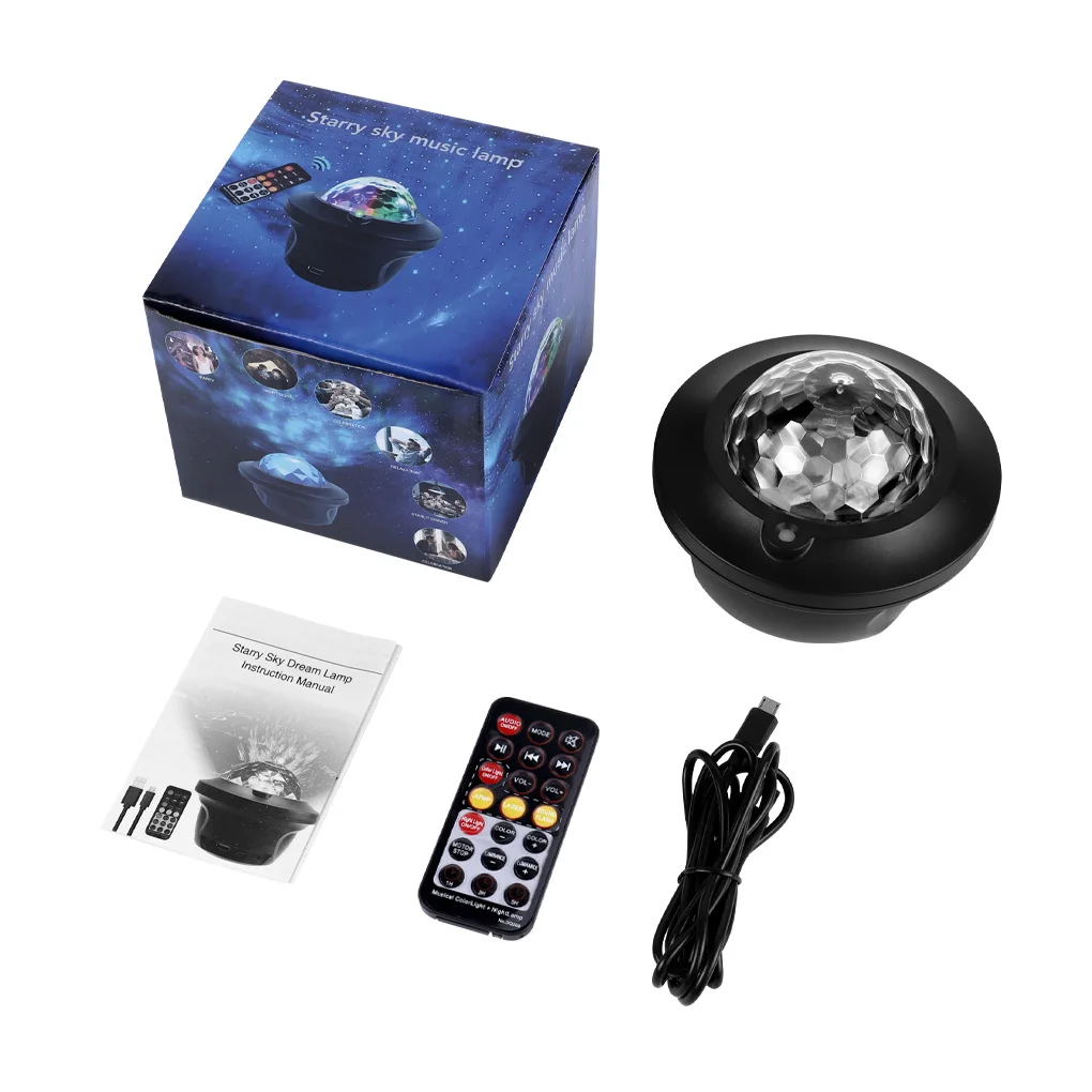 Night Light Colorful Starry Sky Galaxy Projector Light Bluetooth USB Remote Control Music Player Star Projector LED Kids Gifts