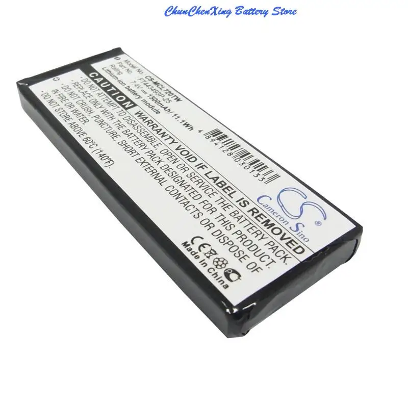 Cameron S37- Batterie pour asil ra CXR920, radio 30 Beauté avec météo, CXR925 CXR950 LI7000 LI7020 LI7200 CXR900, 1500mAh