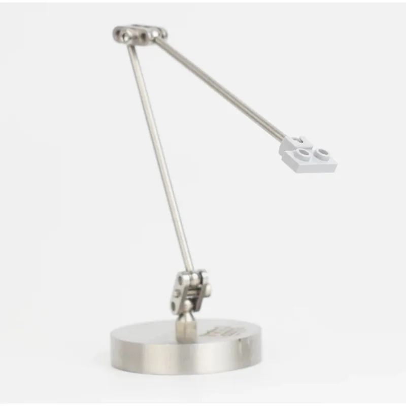 

Silver stainless steel flexible universal bracket for LEGO stop motion animation figures