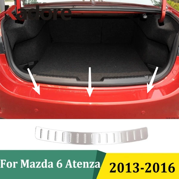 

Для Mazda 6 M6 Atenza 2013 2014 2015 2016 внешний задний бампер, защита багажника, педаль, накладка, накладка, автомобильные аксессуары