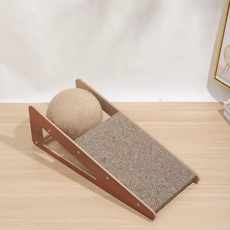 Cat Scratcher Toy Cat Scratcher Toy With Ball Natural Sisal Cat Scratcher For Cats & Kittens Durable & Long Lasting