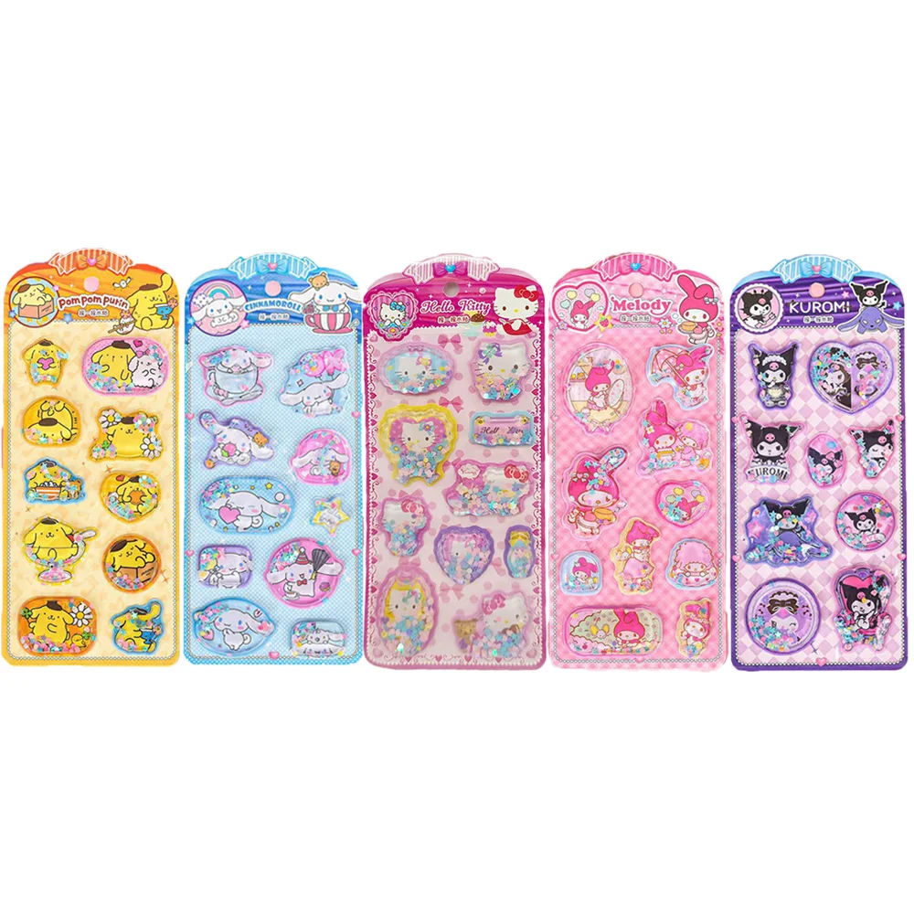 

Cute Anime Kawaii Sanrio 3D Shake Sticker DIY Notebook Album Diary Handbook Decorationfor School Student Stationery Kids Toy