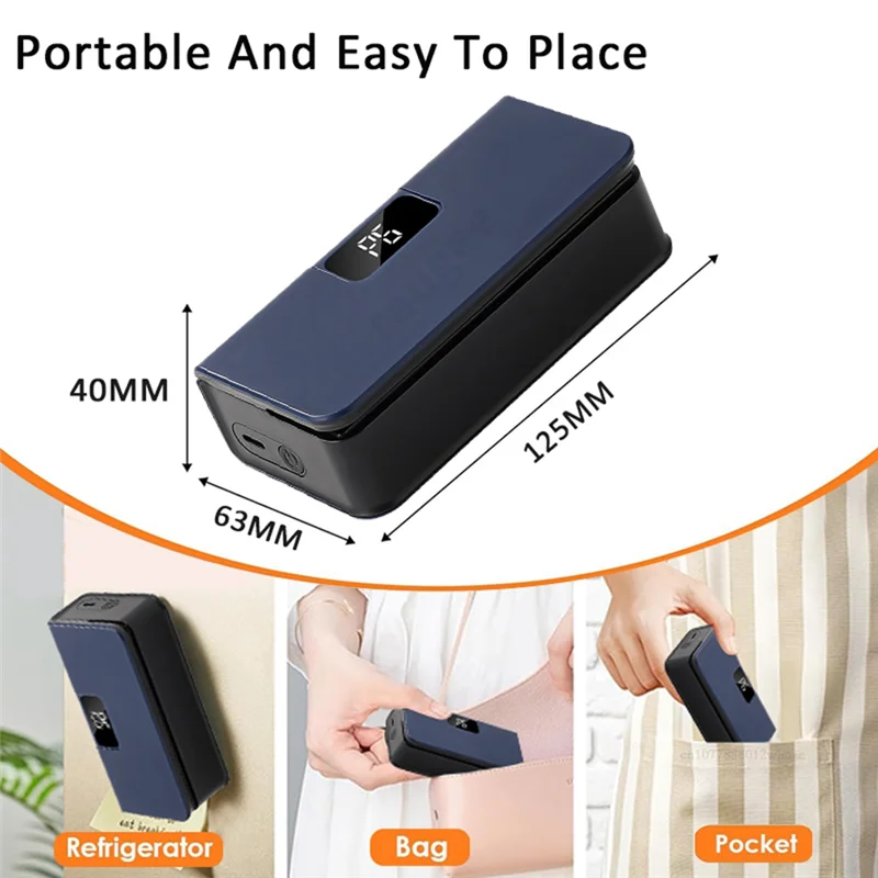 -A14E Compact Handheld Mini Plastic Bag Sealer For Food Packaging - Portable Heat Sealer