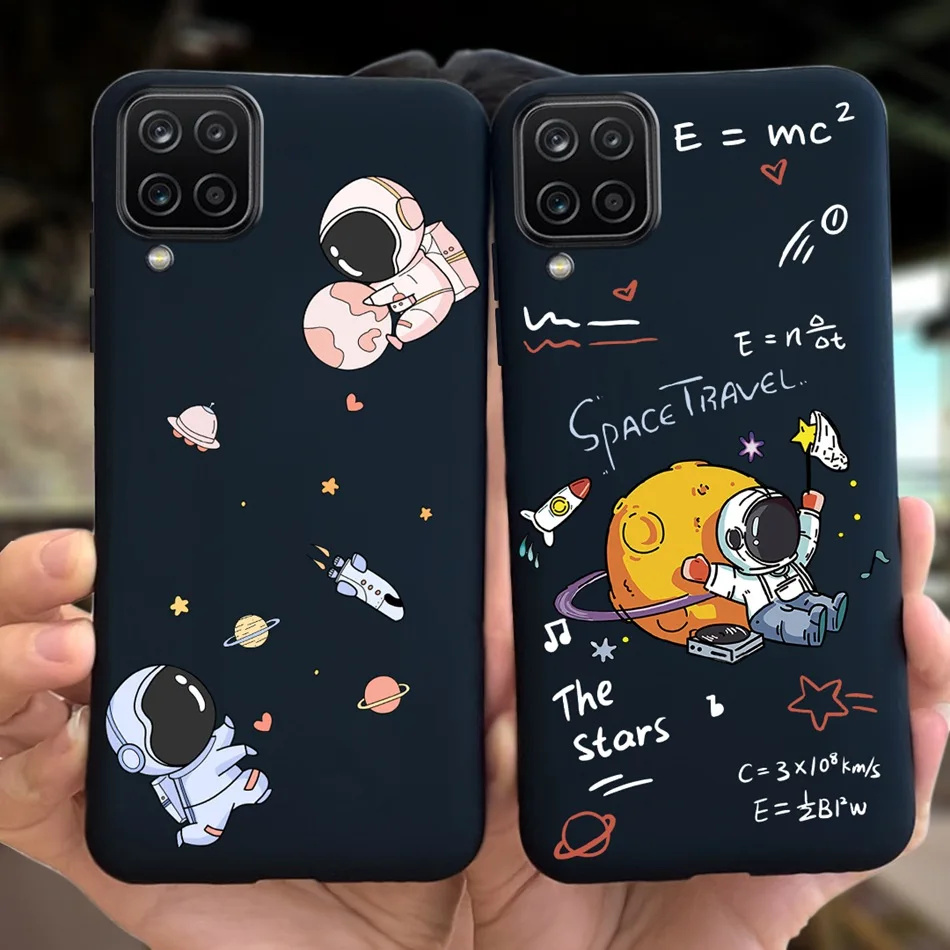 For Samsung Galaxy A12 Case Samsung M12 Cute Cartoon Candy Color Phone Bumper For Samsung A12 M12 A125F Soft Silicon Back Cover