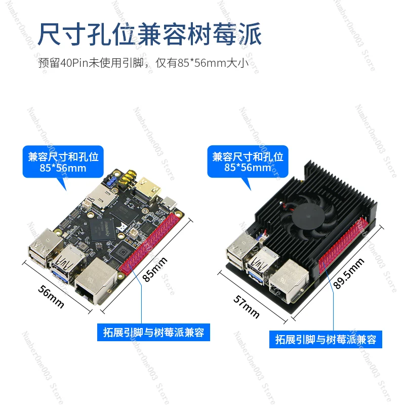 1S/4 Wildfire ROS Ubuntu Robot Dev Board RK3566/RK3588S Raspberry Pi متوافق #3