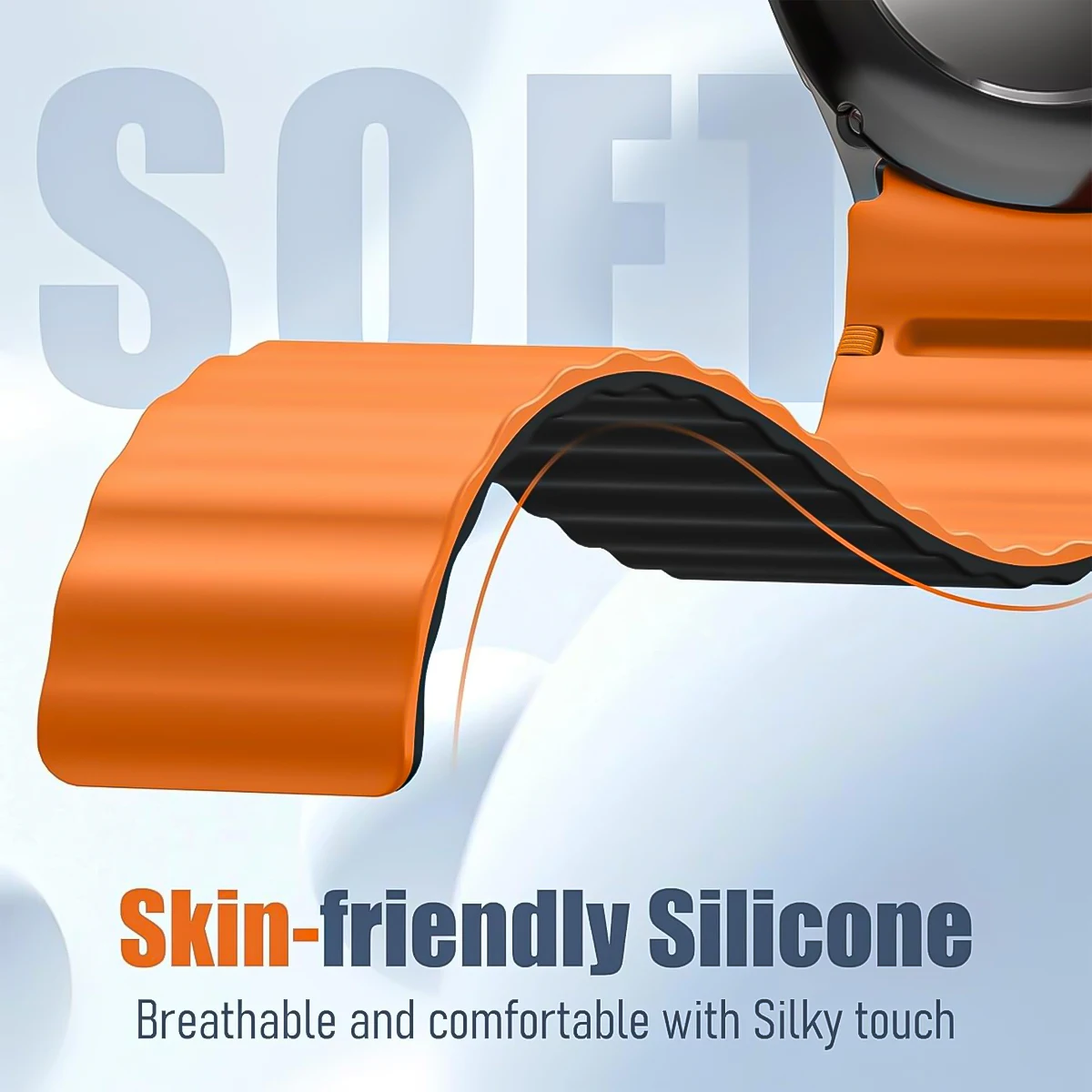 حزام سيليكون مغناطيسي لساعة سامسونج جالاكسي 4 5 6 7 FE 5 Pro 44 مللي متر 40 مللي متر سوار رياضي كوريا جالاكسي ساعة 4 6 سوار كلاسيكي #3