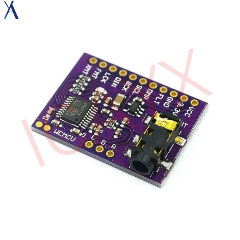 PCM5102 PCM5102A Carte son DAC Carte pHAT Prise stéréo 3,5 mm Module audio numérique 24 bits pour Raspberry Pi Beyond