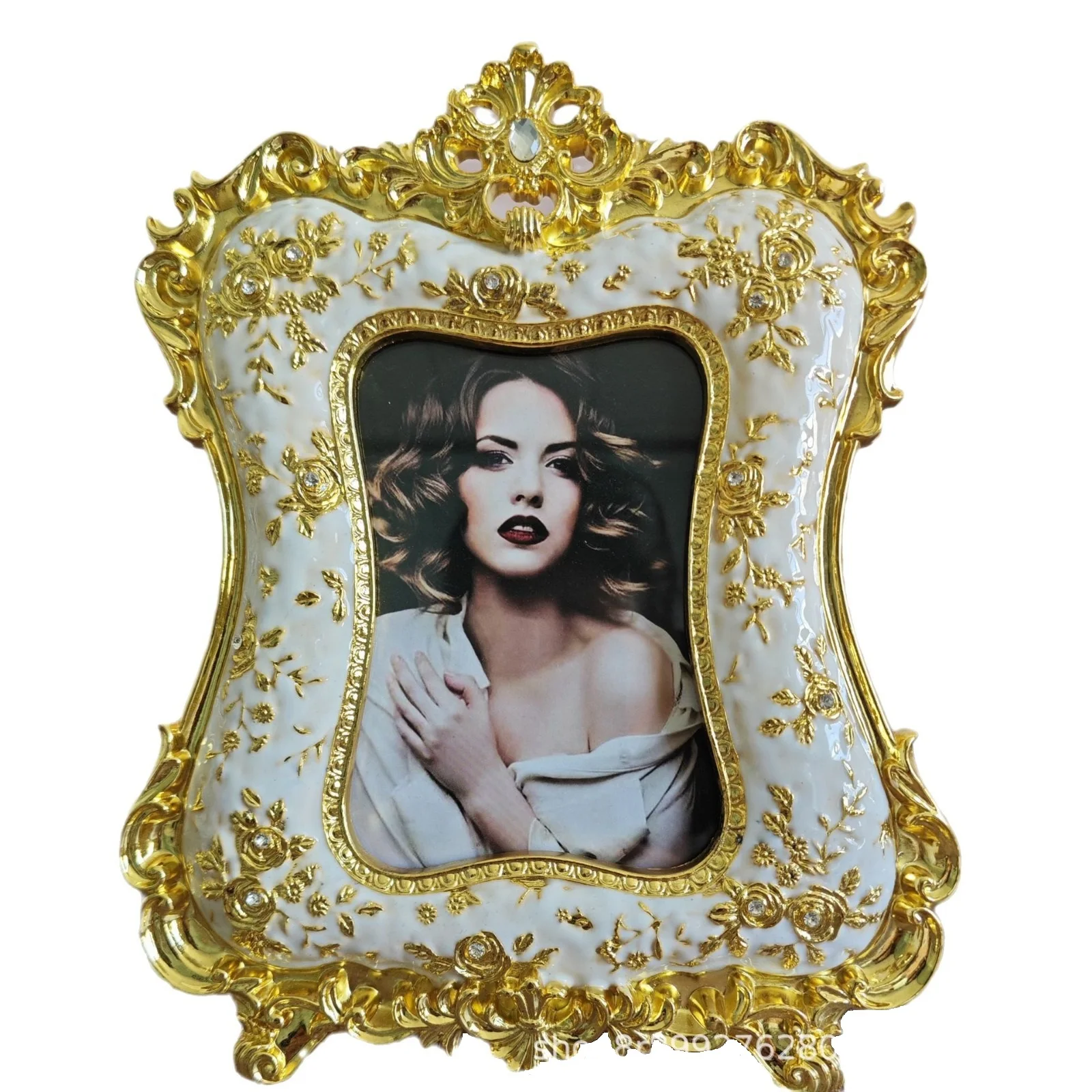 Simple Gold Drop Glue Metal Fashionable Photo Frame